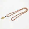 St0244 hamsa handgjorda mala halsband yoga meditation energi halsband afrikanska pärlor halsband