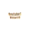 Nieuwe Custom Fit 14K Gold Golde Hip Hop Tands Grillz Caps Top Bottom Grill Set voor MAN3691614