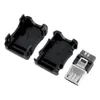 3 in 1 MK5P Micro USB 5 Pin 5P T Haven Mannelijke Plug Socket ConnectorPlastic Cover Case voor DIY Solder