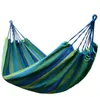 Podróże Camping Hammock Camping Sleeping Bed Travel Outdoor Huśtawka Ogród Kryty Sleep Rainbow Color Canvas Hammocks około 190 cm * 80 cm