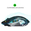 2.4G recarregável mouse sem fio mouse óptico 6 botões 2400dpi computador mouse 7 cores led game ratos para pc laptop gamer