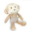 Nowy przybycie Plusz Baby Plush Apease Monkey Doll Toy Sleeps Aclow Partner pocieszający grzechotkę do lalki