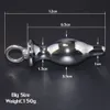 (12cmx3.5cm) Big Size Safe Material Metal Anal Toys, Rvs Butt Plug Adult Sex producten voor mannen