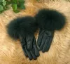 Womens Fox Fur Real Lambskin Gloves Skin Gloves Leather Gloves Warm Fashion 40455697529