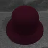 Herbst Winter Britischen Stil Wolle Hüte für Frauen Trend Dame Mädchen Solide Filz Fedoras Dome Kappe Weibliche Sonne Top Hüte GH-206