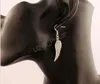 Angel Wing Dangle Chandelier Boucles d'oreilles 925 Silver Fish Ear Hook 40pairs / lot E084 46.5x9.2mm