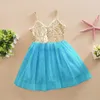 2 to 6 years baby Girls summer tutu sling shining Dresses, children clothes, baby kids boutique clothing, 5ES505DS-58