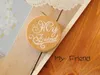 100pcs/lot Wooden Round Handwriting Wishes Sentiment Words Pattern Rubber Stamp Scrapbook Valentine's Day blessing words