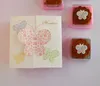 Pink butterfly Mooncake box Egg-Yolk pastry box moon cake box wholesale ,cookies box 3 sizes 10pcs/lot free shipping