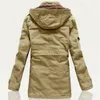 Großhandel - Plus Größe 5XL Winter dicken Mantel Männer Baumwolle Pelzkragen russischen Winter lange Parkas Herren Slim Fit Mode Outcoat warme Schneejacken