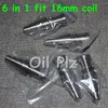 hand tools Universal 6 in 1 domeless titanium nails 10mm 14mm 18mm joint for male and female nail gr2 fit 16mm heating coil