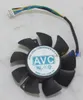 AVC DASA0510R5M -011 5V 0.25A distância do furo 3.5cm 4 linha de ventilador de refrigeração da placa gráfica