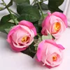 12pcs Rose Artificial Flower Real Touch For Wedding Wall Wedding Bouquet Home Wedding Birthday Decorition DIY Mix