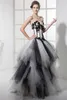 black and white ball gowns plus size