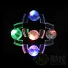 Nytt mode blinkande LED -lyser upp munstycken Piece Glödtänder för Halloween Party Rave Color Clear3846607