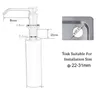 Free Shipping Wholesale And Retail Promotion Deck Mounted Chrome Soap Dispenser 220ml Kitchen Liquid Soap Dispenser Stainless