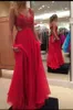 Stunning Prom Dress Long Formal Sexy Open Back Evening Party Wear Beaded Lace Top Cut Out Hollow Back Floor Length Chiffon Dresses