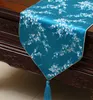 High Quality Cherry blossoms Luxury Table Runner Decorative Dining Table Mats Protection Pads Silk brocade Tea Table Cloth 200 * 33 cm