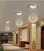 Regendruppel LED K9 Crystal Kroonluchters Verlichting Roud Kristallen Plafondlamp voor Woonkamer Slaapkamer Robby