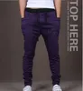 Grossist-nya mens joggers mode harem byxor byxor hip hop smal passform sweatpants män för jogging dans 8 färger sportbyxor m ~ xxl