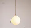 north europe led glass chandeliers lighting globe pendant lights restautant bedroom livingroom pendant lights fixture ac85265v