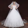 Najwyższej jakości welony ślubne Long Wedding Veils Ivory Akcesoria ślubne Soft Tulle z aplikacjami Cekiny Fantazyjne Weils Bridal