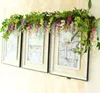 200 cm / 78.7 "Zijde bloemen kunstmatige paarse bloem Wisteria vine rotan wisteria garland voor bruiloft home garden decoratie festival dag