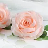 20 unids 9cm Artificial Rose Flor Heads Seda decorativa flor fiesta decoración de la pared de la boda ramo de flores blanco ramo artificial ramo