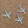 Legering Vliegtuig Bedels Hangers Voor Sieraden Maken Armband Ketting DIY Accessoires 16x22mm Antiek Zilver 200 Stuks A-115