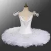 Vuxen Rosa Klassisk Ballett Tutu Yagp Professionell Pannkaka Ballett med Flower Fairy Ballet Tutu Kostym Dancewear LD0005