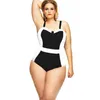 One piece plus size swimwear bikinis swimsuit bathing suits sexy womens swimsuit plus fertilizer White bikini print swimsuits for women