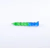 Blue and green bamboo pens glassware, Wholesale Glass Bongs, Glass Water Pipe, Hookah, Smoking Accessories,