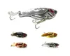 Hengjia 80sts nya 5,5 cm 11g 8 # krokar (VIB009) Design VIB Fiske Lures Fiskehantering Vibrator Lure Bait Spoon Metal Lures