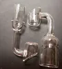 100% Real Banda De Quartzo 10mm 14mm 18mm Quartzo Domeless Prego Do Sexo Feminino do Sexo Feminino com Polido Conjunta Clara 90 Graus de Quartzo Banger Prego Clube Banger