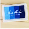 Wholesale-1PCS DIY Homemade Gradient Color ink Pad Multicolour Inkpad Decoration Fingerprint Stamp Scrapbooking Accessories