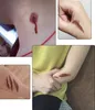 Hot Halloween Scratch sår scab blod ärr tatueringar tillfällig tatuering klistermärke cosplay sår zombie ärr för halloween fest