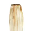 P27 / 613 Bleach Blonde Grade 6a + Nieprzetworzone Dziewiczy Brazylijski Włosy Prosto Remy Ludzkie Włosy Włoski 1 sztuk / partia, Dwuosobowywanie, Bez Klaszania