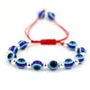 Resin Beads 8mm Luckly bracelet Evil Eye Red rope thread string braided Bracelets women