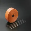 2 polegadas x 10 m Nova Cor Fibra De Vidro Escape Heat Wrap Roll Tape Com Gravata De Aço Inoxidável Kit