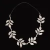 Europese stijl mode olijftak haaraccessoires mooie ketting elastische goud blad haarband hoofdband voor elegante vrouwen DHF060