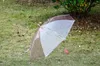 150PCS Transparent Umbrellas Clear PVC Umbrellas Long Handle 6 Colors SN6361