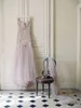 Vintage Färgad Land Bröllopsklänning Ruched Tulle Off The Shoulder Mermaid Bridal Gowns Custom Made White Ivory Champagne