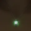 Fashion Glow In The Dark Turtle necklace Hollow pearl cages pendant luminous tortoise Charm necklaces For women's Luxury Jewelry accessories