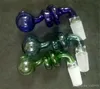 Curved Glass Bowl Oil Burner Shape Bucket Nails Rökning Rör 14mm / 18mm Man Kvinna Fog för Gass Vatten Bongs