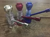 Mini Protable collapsibl bong TRAVELLING WATER PIPE PLASTIC BONG HERB TOBACCO PIPE HOOKAH SHISHA SMOKING PIPE SMOKING ACCESSORIES OIL RIG