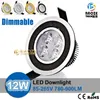 DHL Lampada da soffitto a led dimmerabile 9W 12W Lampadina a led 85-265V Faretto a LED per illuminazione da interno Faretto da incasso per interni con driver a led 30