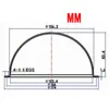 CCTVカメラのための最新の6.2インチの明確な透明な速度アクリルのハウジング/ドームのカバー、送料無料
