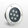 أسعار الجملة في الهواء الطلق تحت الأرض Lamp3W / 5W / 6W / 7W / 9W / 12W / 15W / 18W للماء IP65 LED بقعة أرضية ساحة حديقة ضوء الصمام تحت الارض 85 ~ 265V