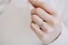 10 st GOLD / SILVER / ROSE GOLD NYHET FASHION SIMPLE V Han GuoHuan R013 Kvinnor Simply Cool Ring Shape Festival Bästa present