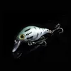 Plastfisk Lure Bass Crankbait Crank Bait Tackle 3D Eye Fishing Lures Opp Bag Packing 8.4g / 5,5cm